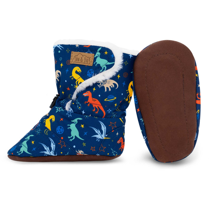 Jan and Jul Jan and Jul Stay-Put Winter Booties Space Dinos