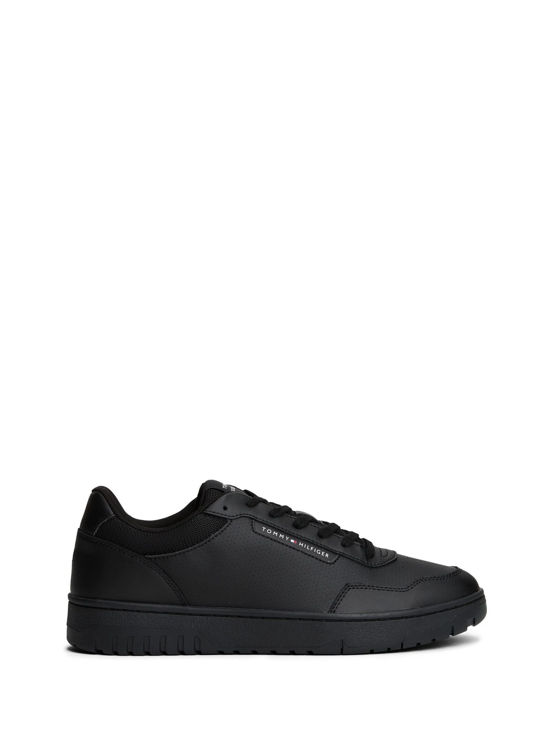 Zwart - Tommy Hilfiger Cleat Basketball Trainers With Leather