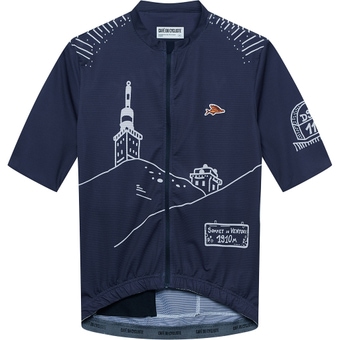 Café du Cycliste Ventoux Kurzarmtrikot Anthracite Herren
