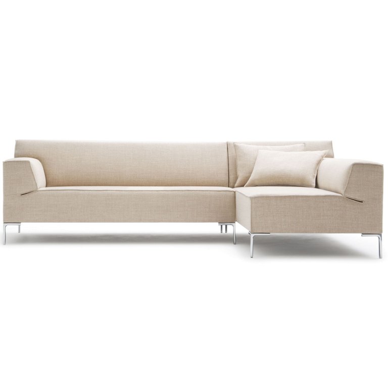 Design on Stock Bloq bank 3-zits 1-arm chaise longue Senna 460 Cream