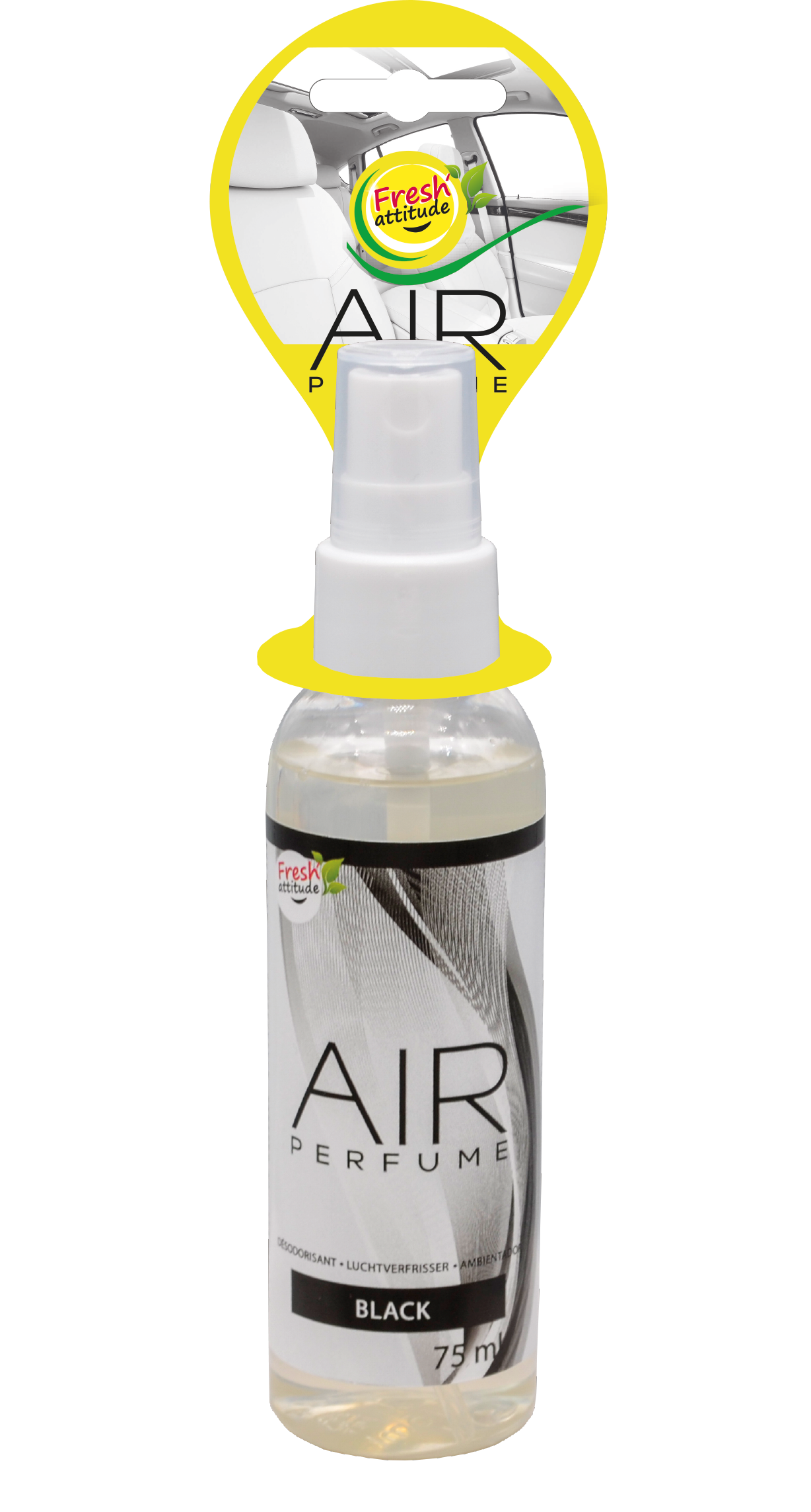 AIR PERFUME VAPORISATEUR DESODORISANT BLACK 75ML