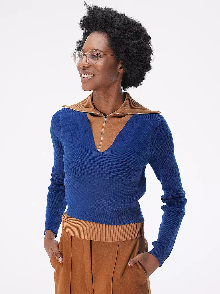TORY BURCH Troyer Pullover  blau