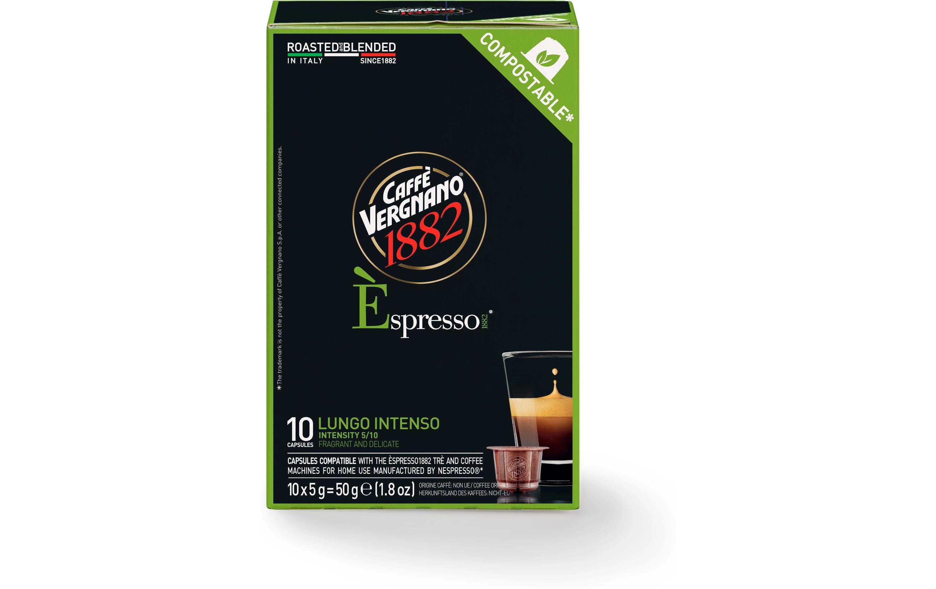 Kaffeekapseln Lungo Intenso 10 StückKompostierbarer Kapselkaffee für Nespresso Maschinen