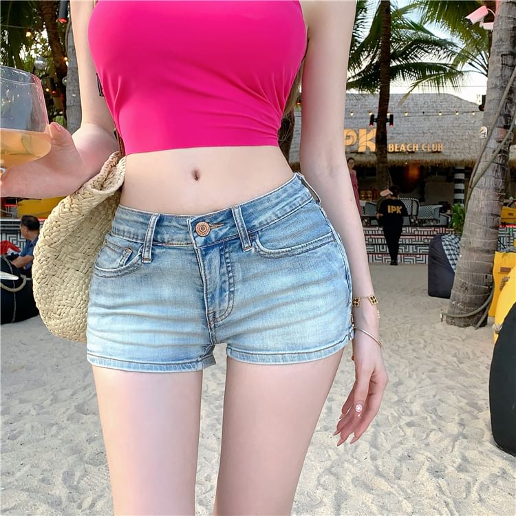 Letme - Lage denim hotpants