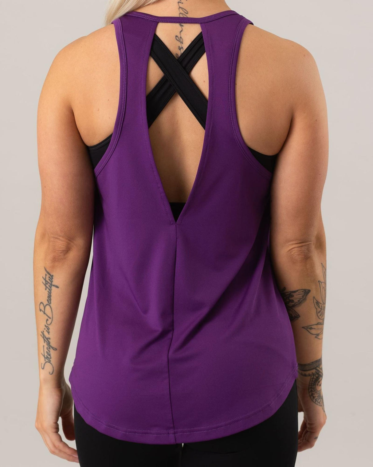 ICIW<br>Loose Cut Tank Top Purple Wmn - XS