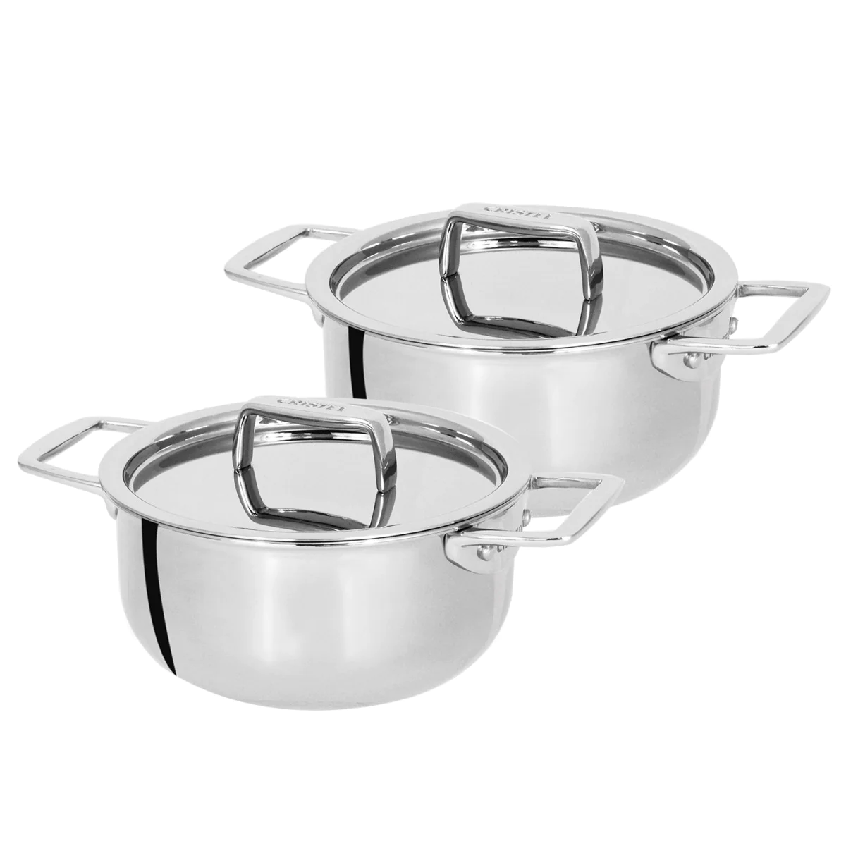 Cristel - Coffret de deux minis faitouts « tête à tête » 10cm Cristel