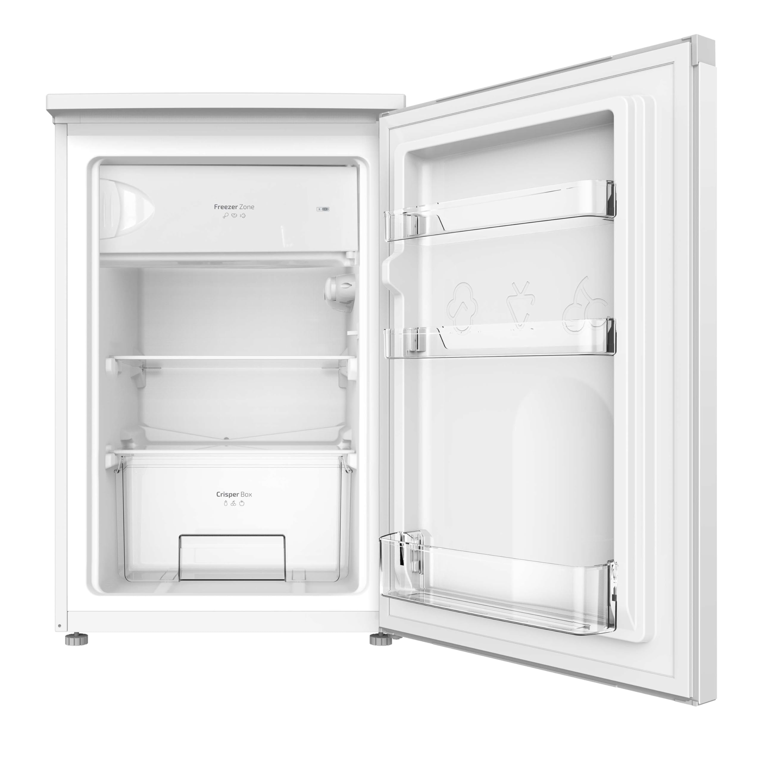 Cecotec Mini Réfrigérateur 107 L Bolero CoolMarket TT 107 White, Classe Énergétique E, Économie d'Énergie, Porte Réversible, Tiroir Congélateur, Faibl