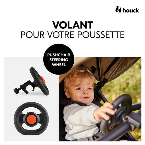 Volant pour poussette Noir - HAUCK