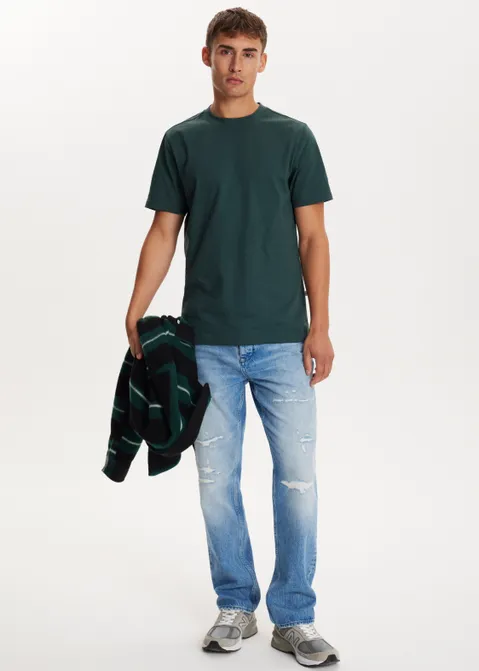 Essential organic t-shirt groen (GRNB.D)