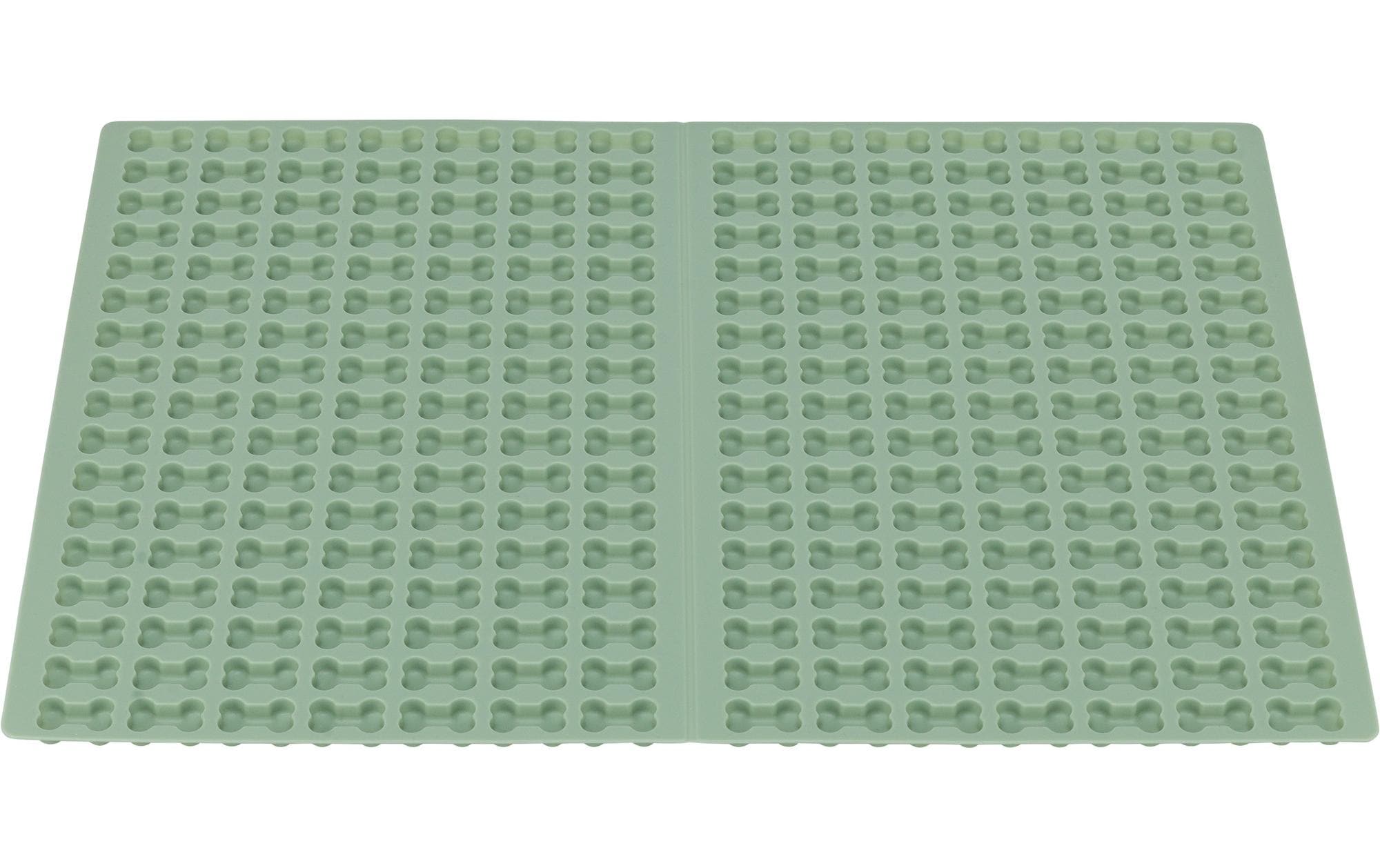 Backmatte mit Knochen, Silikon, 38 × 28 cm, GrünSnack-Spielzeug