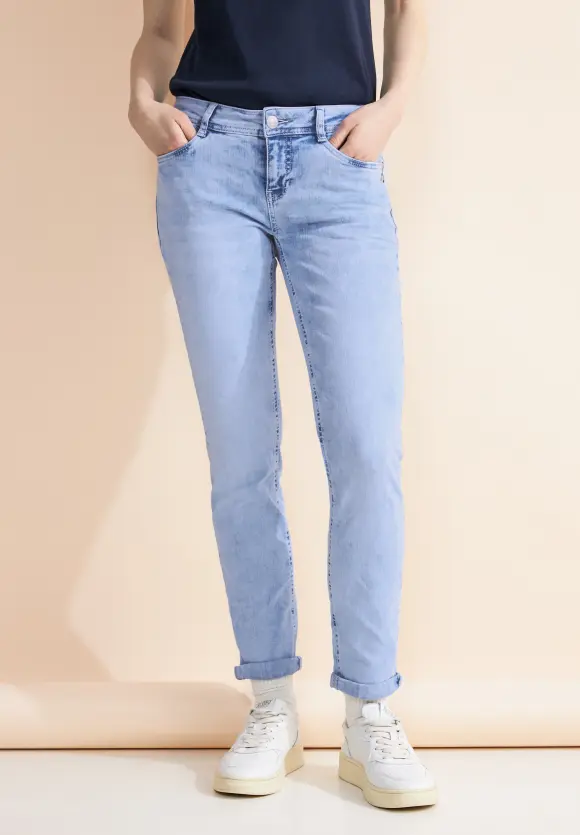 Casual Fit Jeans - heavy indigo bleach