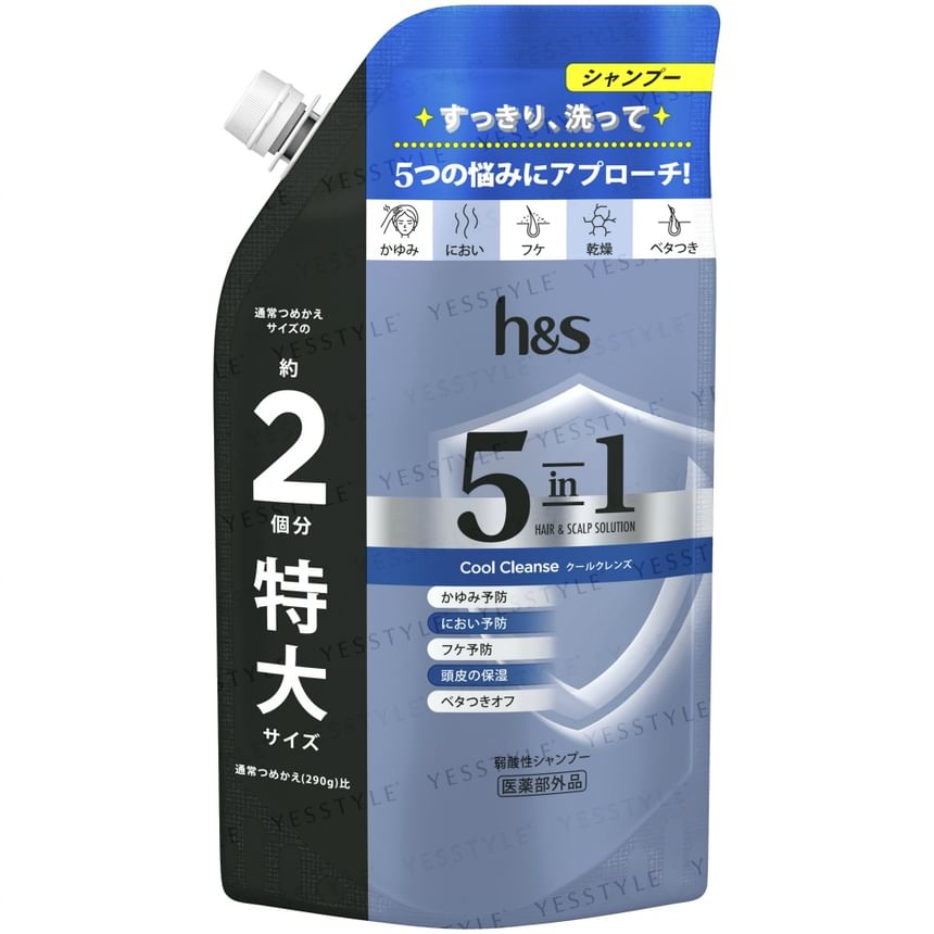 h&s - 5 In1 Haar & Hoofdhuid Oplossing Koele Reinigende Shampoo