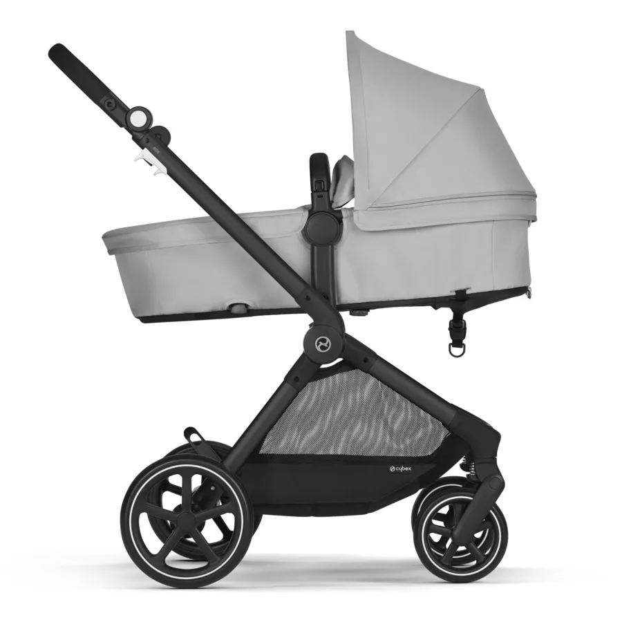 cybex GOLD Kombikinderwagen Eos Basic inklusive Babyschale Aton B2 Black Lava Grey