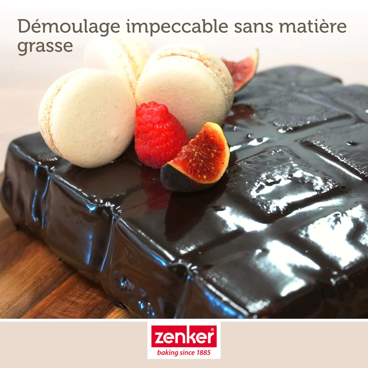 Moule à gâteaux en forme de tablette de chocolat Silicone fibre de ver