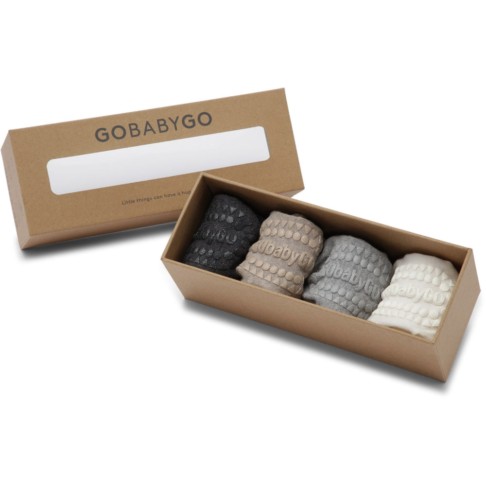 Køb Gobabygo Grey/Sand/Off-White/Grey Combo Box Bambus