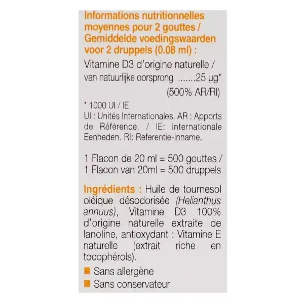 NutriExpert Vitamina D3 Natural 1000 UI 20ml