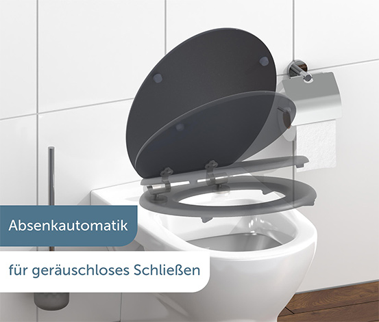 Schütte MDF-WC-Sitz »Spirit Anthrazit« mit Absenkautomatik