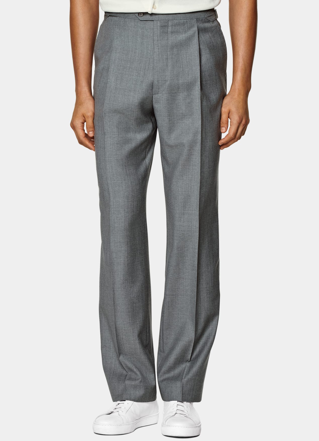 Costume Havana coupe Tailored gris clair