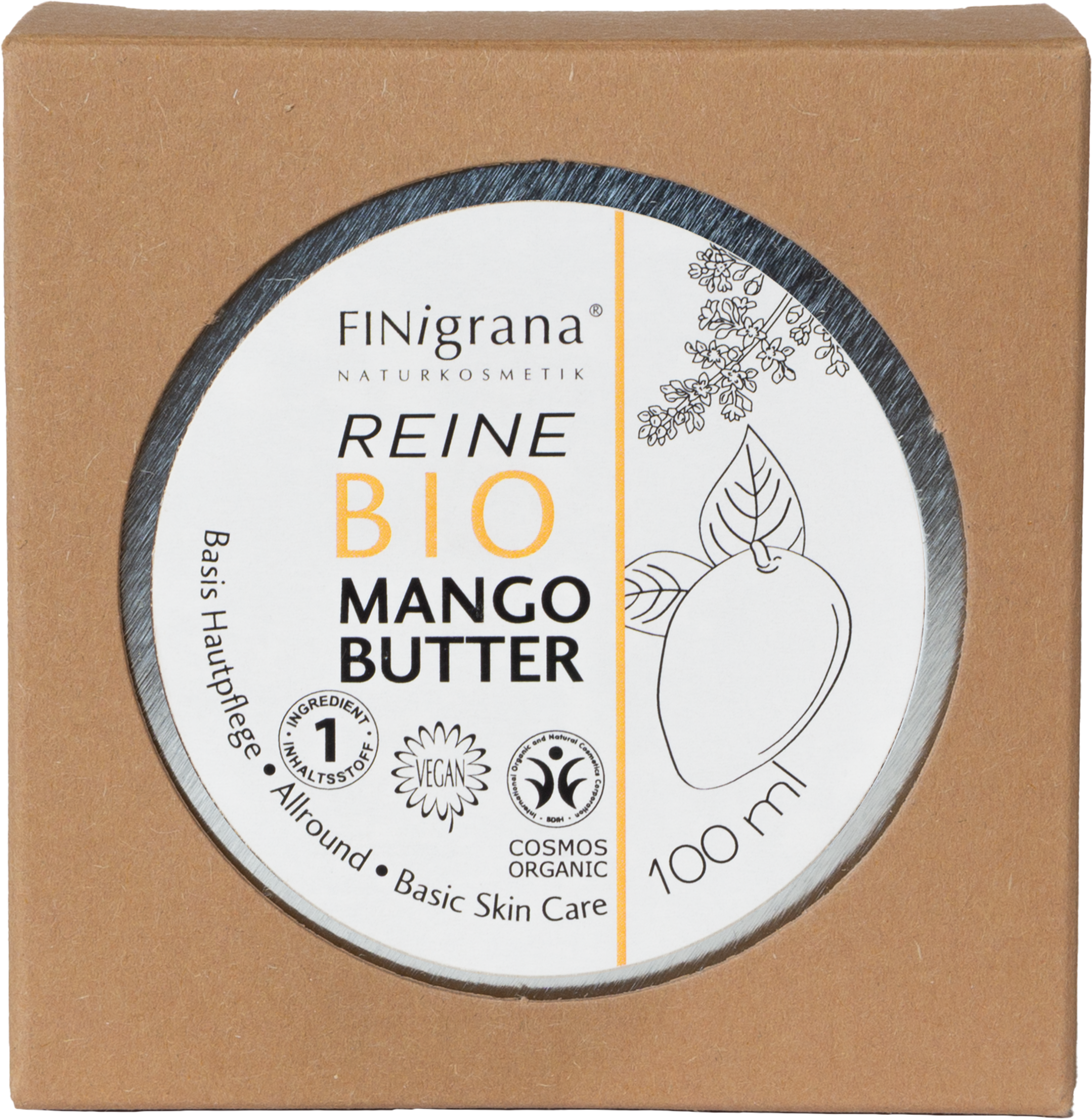 FINigrana®  Reine Bio-Mangobutter, 100 ml