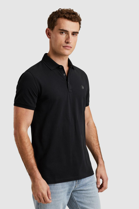 Cast Iron zwarte heren polo