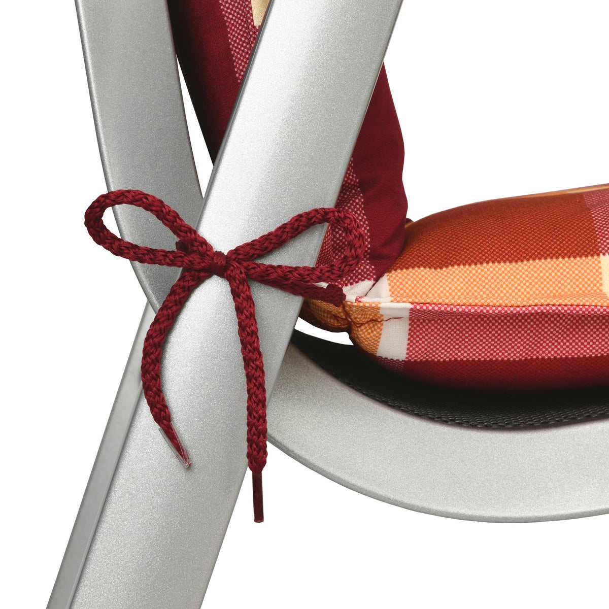 Beautissu Sunny RO lage rugleuning stoel 100x50x6cm rood geblokt