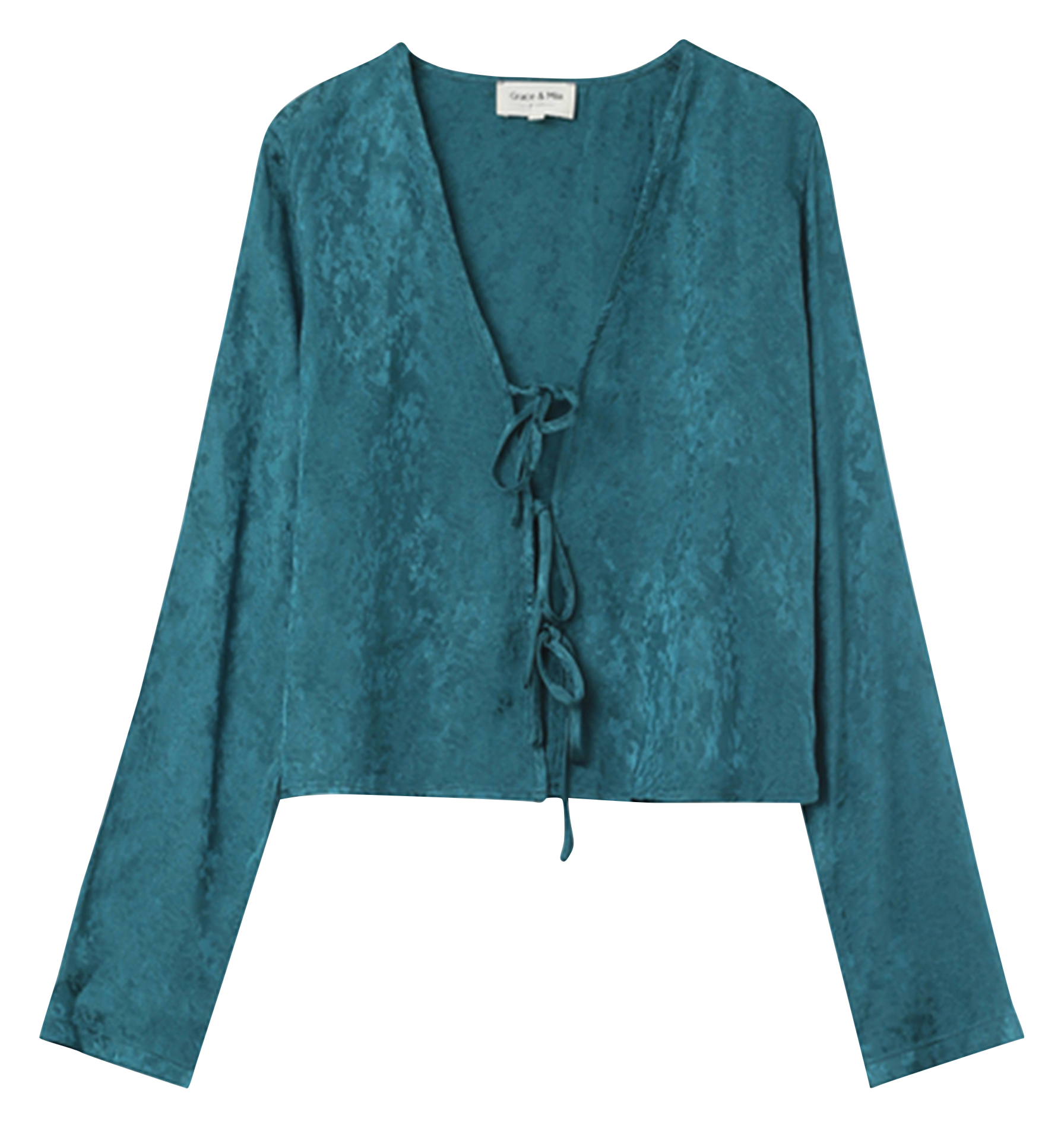 NUCCIA - Top col V jacquard | Vert