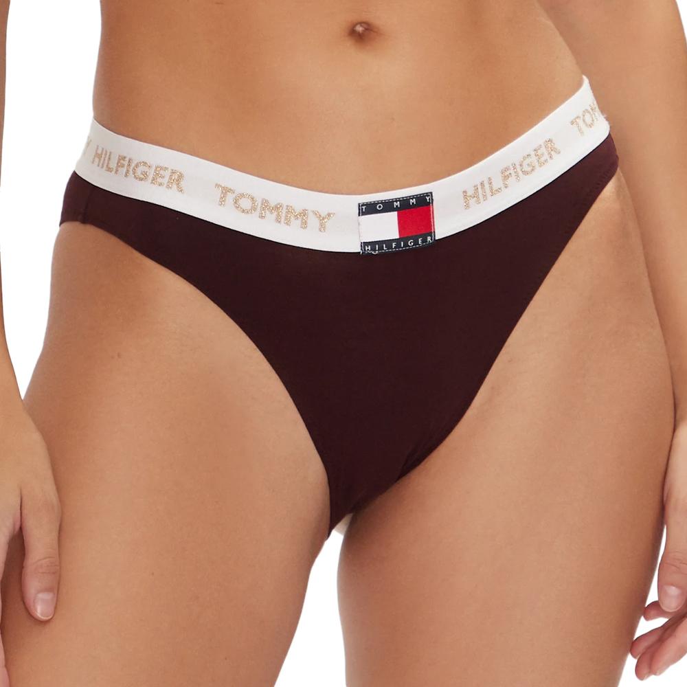 Tommy Hilfiger String Prune Femme Tommy Hilfiger Burgundy