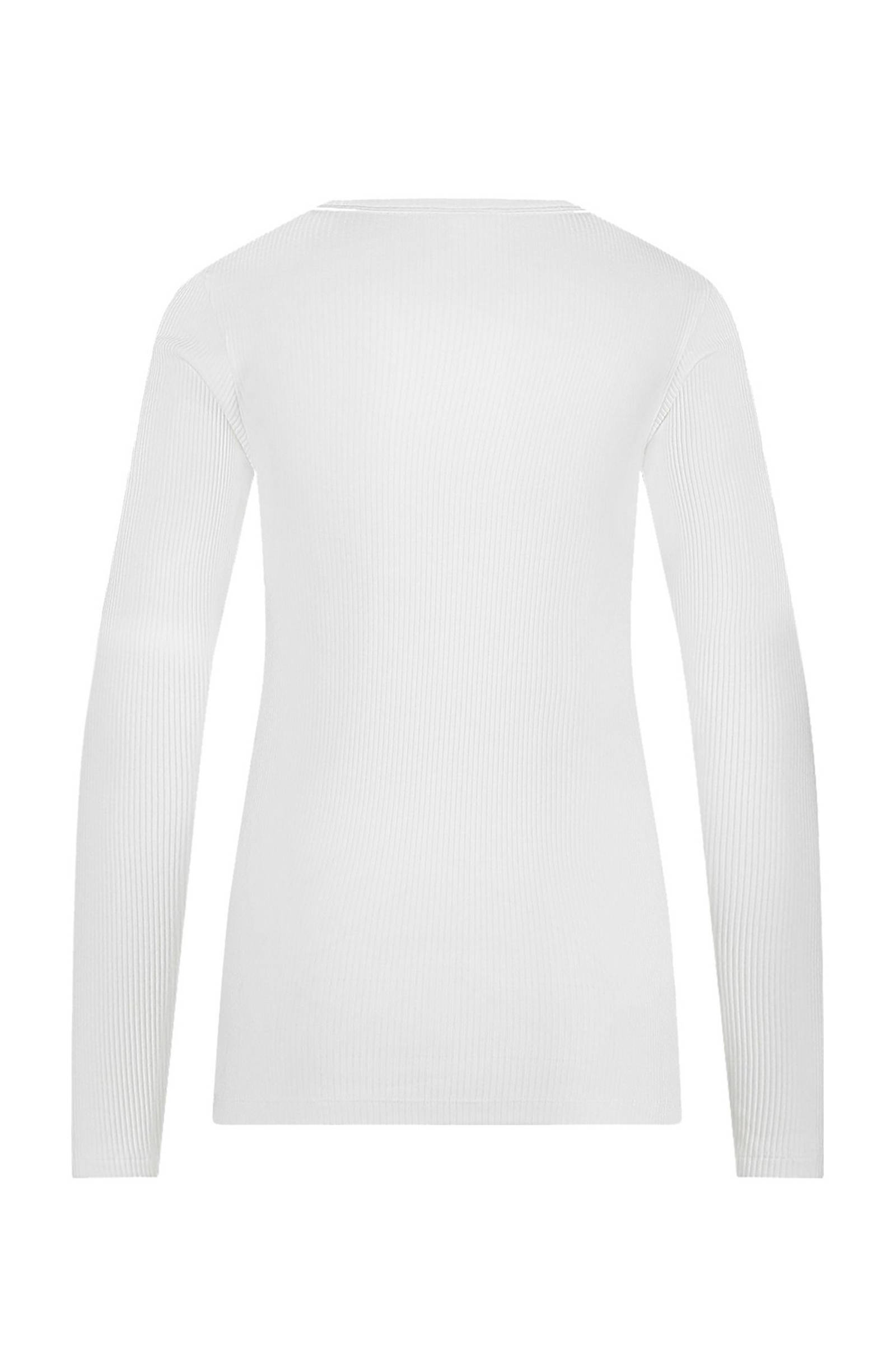 ten Cate thermoshirt met Viloft en ribstructuur wit