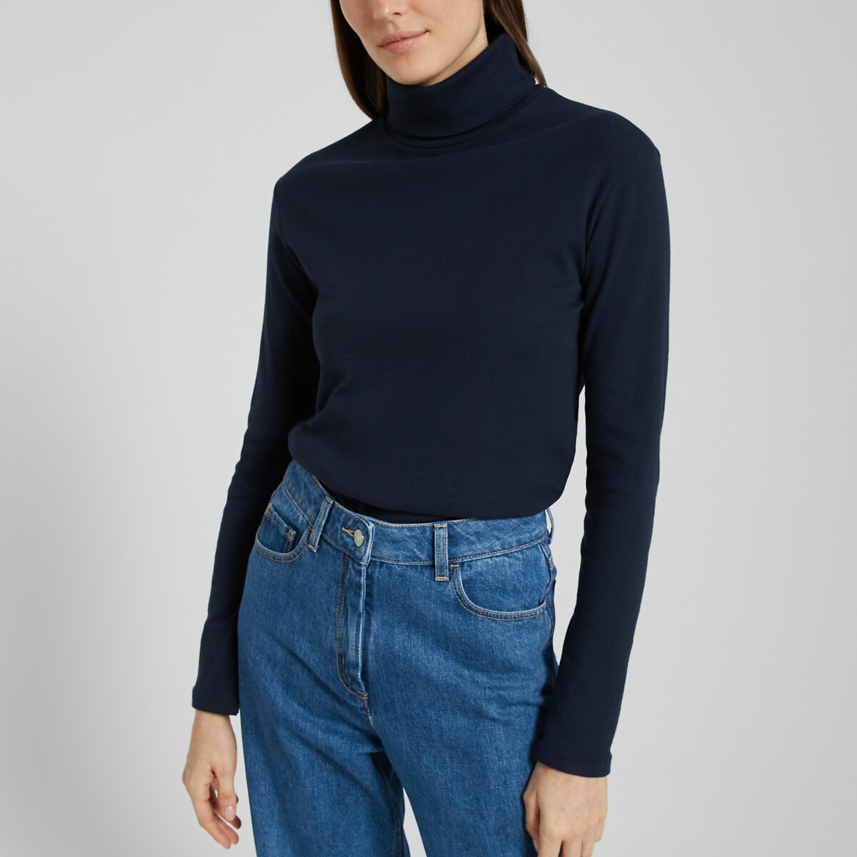 PETIT BATEAU<br>T-shirt icónica com gola alta