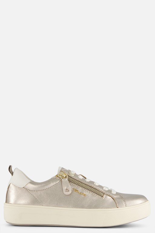 Tamaris Comfort Sneakers goud Leer