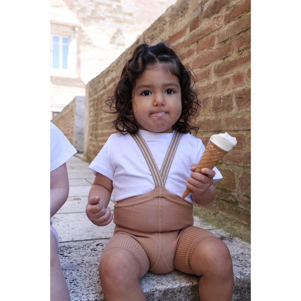 Køb Silly Silas Shorty Light Brown Striped