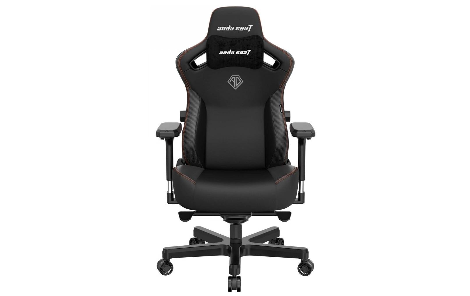 Gaming-Stuhl Kaiser 3 XL Schwarz<br>Gaming-Stuhl aus Kunstleder und mit einer Belastbarkeit von bis zu 180 kg