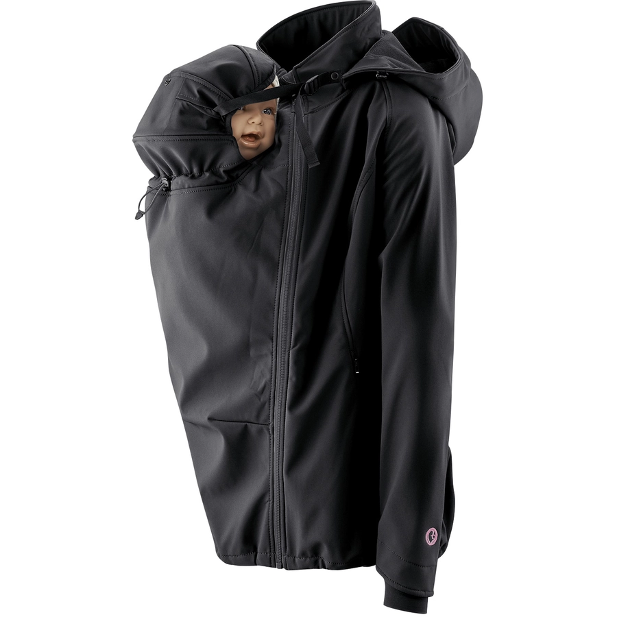 mamalila Softshell-Tragejacke Allrounder schwarz