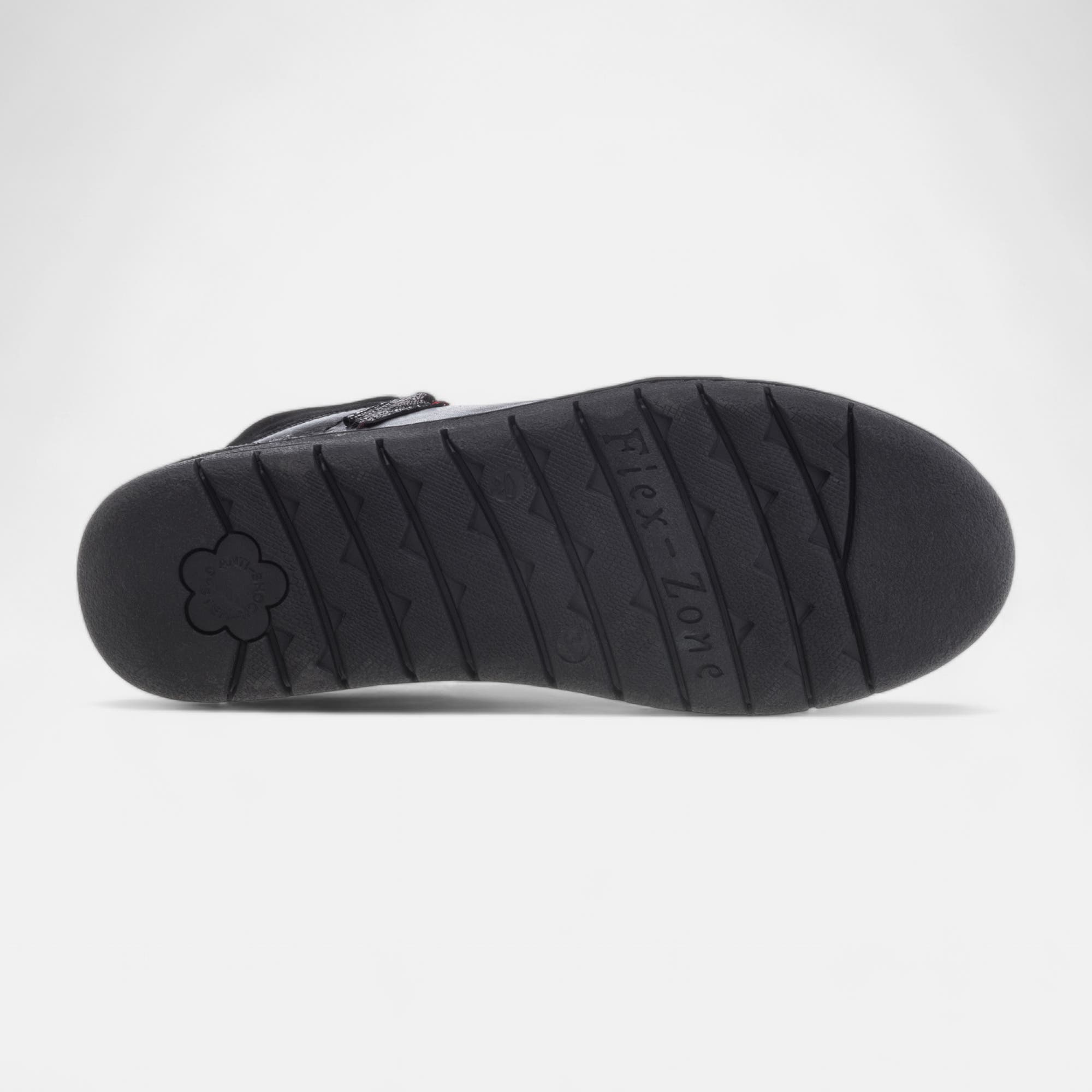 Boots Femme en cuir noir