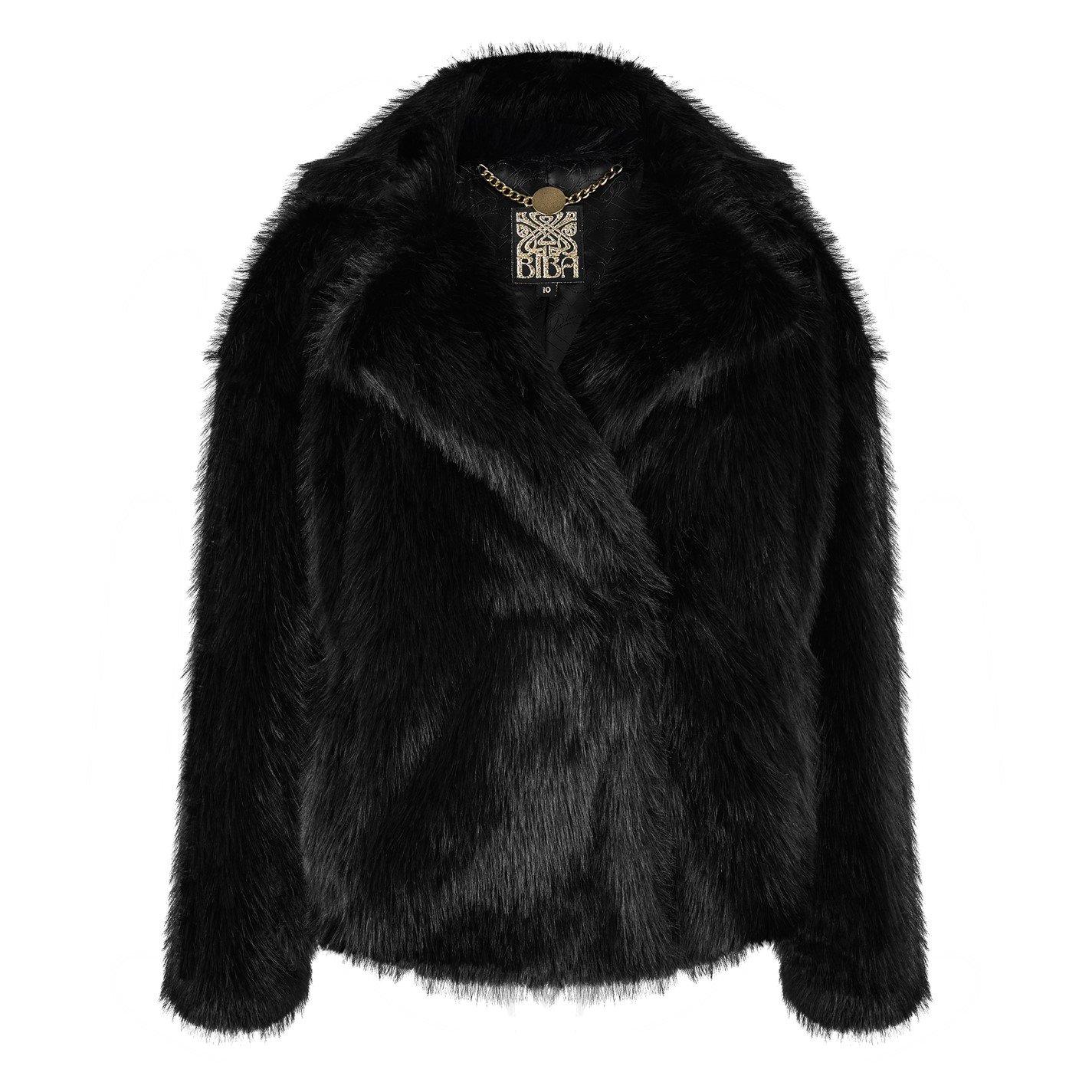 Biba Short Faux Fur Jacket