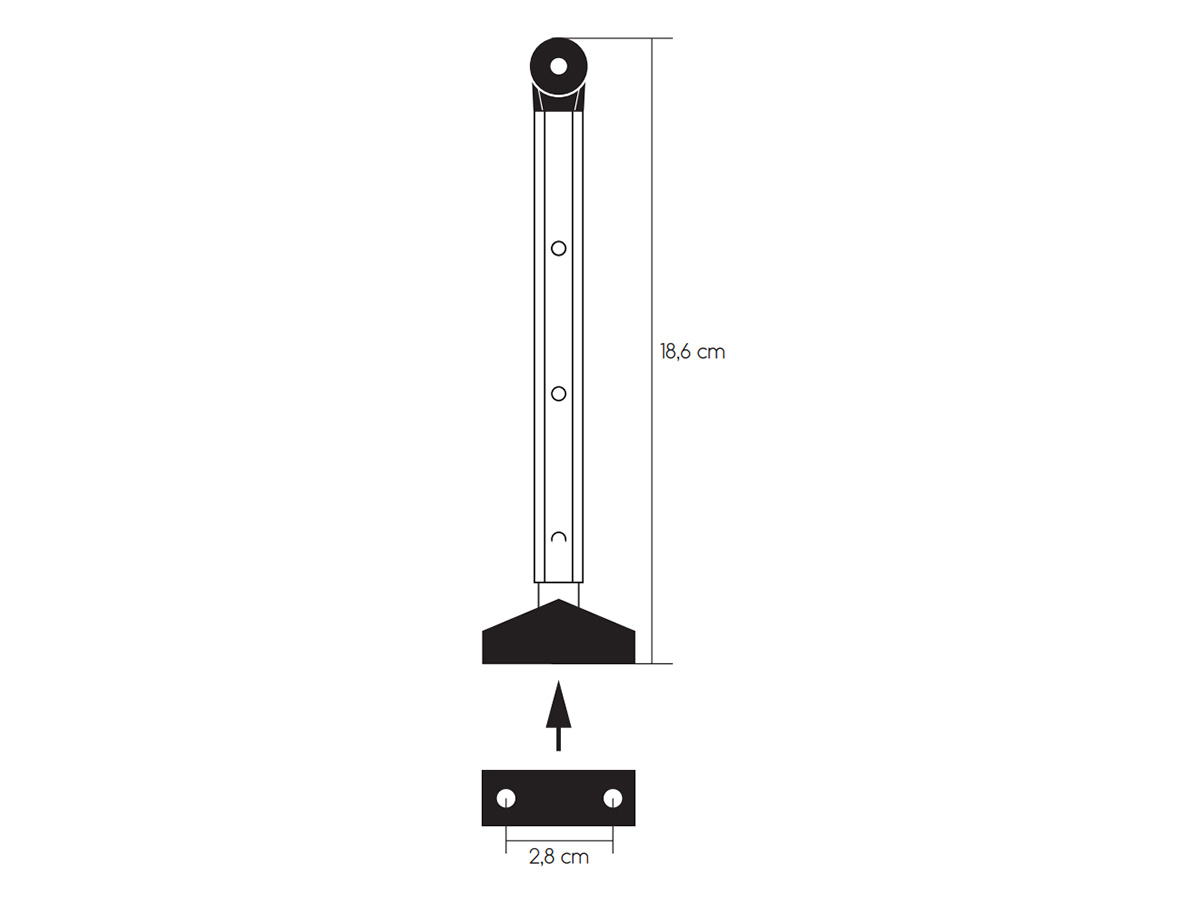 Obelink klik-klak raamuitzetter - 18,6 cm