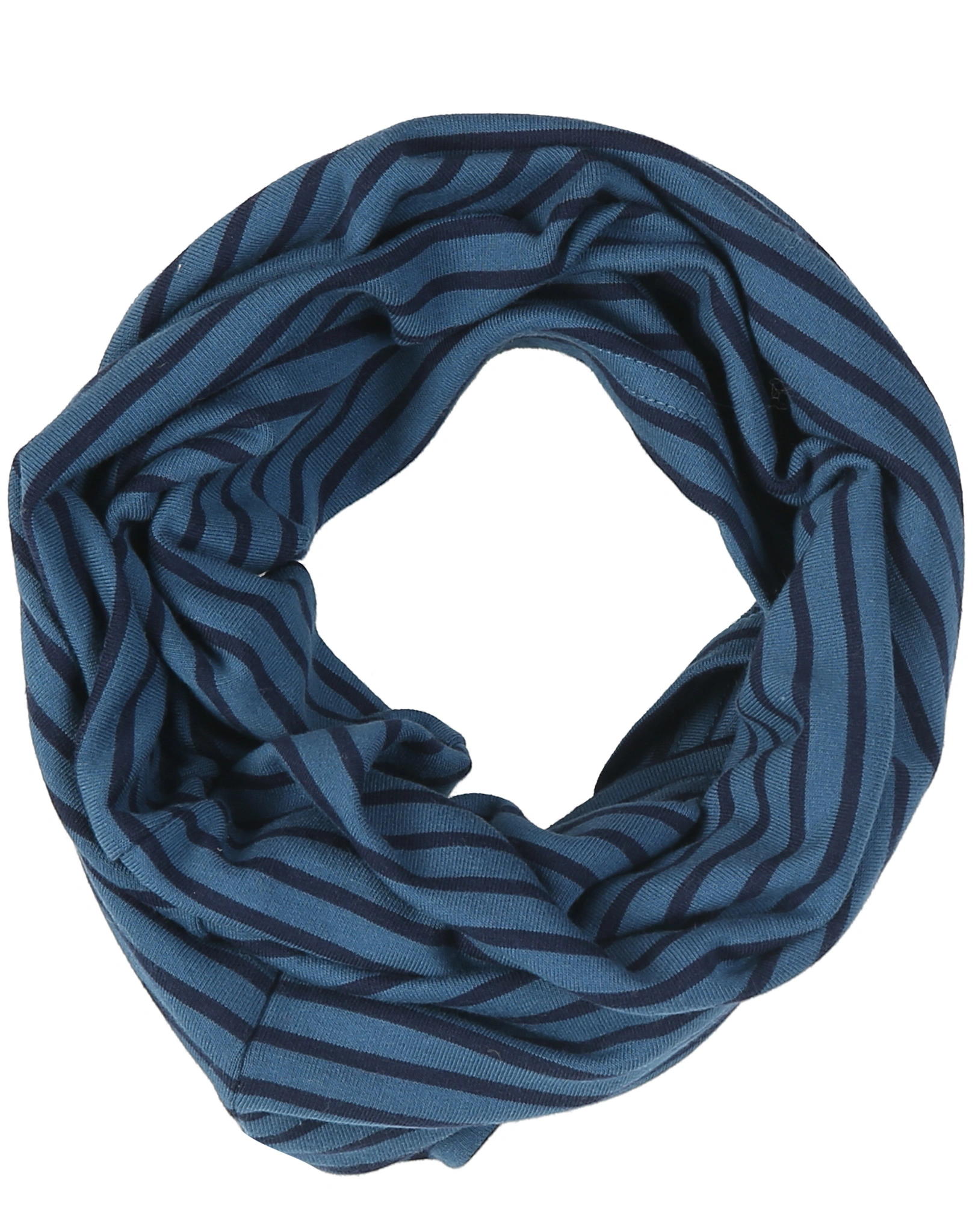 Jersey-Schlauchschal TUNNELI TWIST in real teal/navy