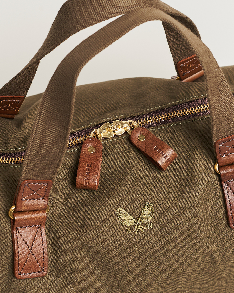 Bennett Winch Canvas Suit Carrier Holdall Olive
