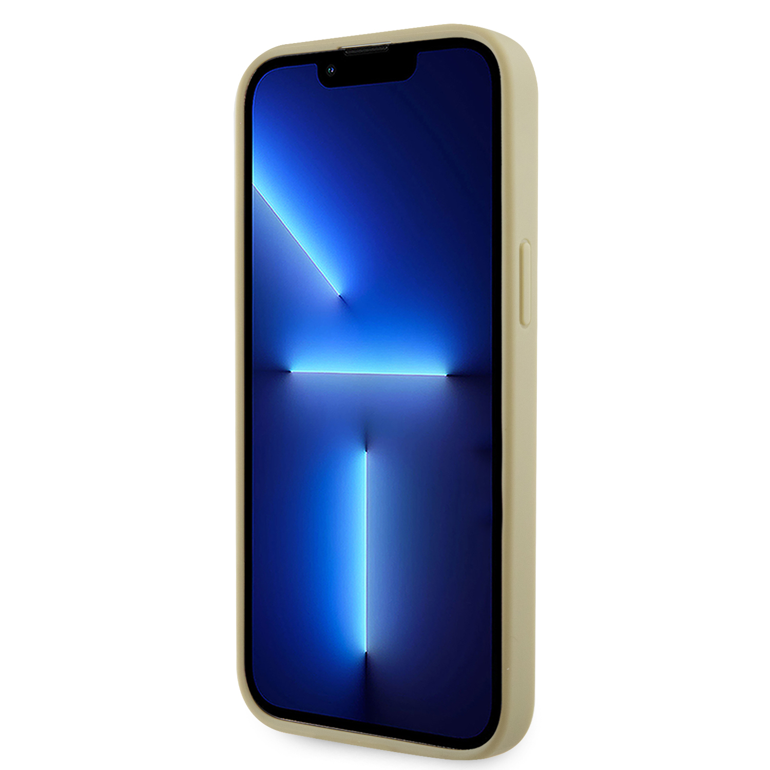 iPhone 14 Pro Max Hybrid Hardcase Hülle Rhinestone Triangle (GUHCP14XHDGTPD) - Gold