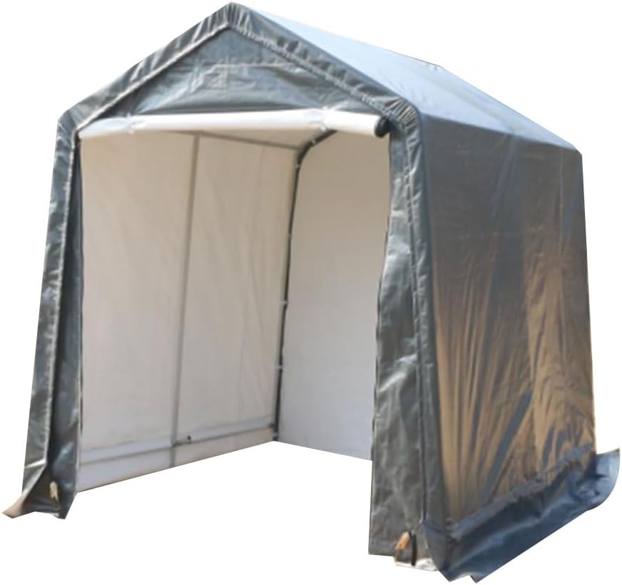 Zeltgarage Garagenzelt 3x1.8x2M, Carport Garagenzelt Winterfest mit Roll-up-tür, Fahradgarage Fahrradschuppen Aufbewahrungsgarage Gerätezelt Gerätehaus für Bike, Motorrad