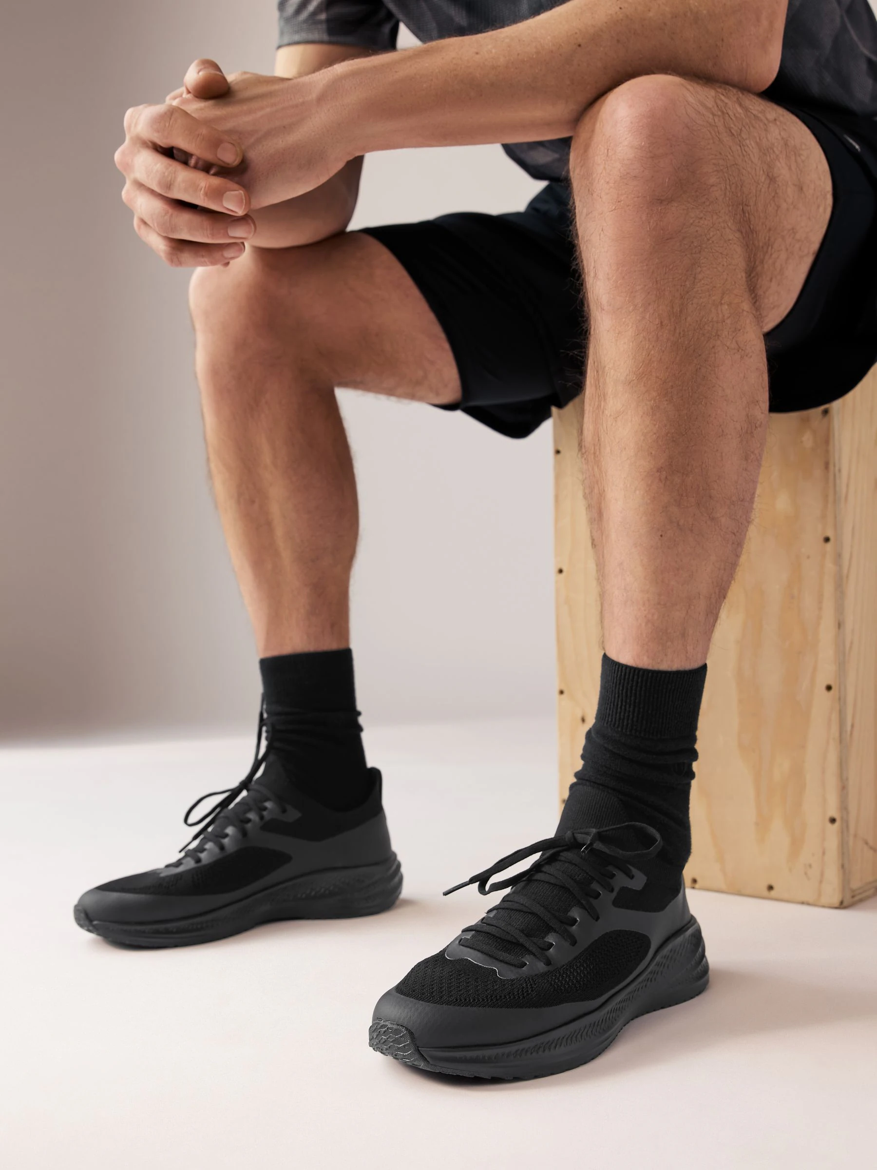 Zwart - Gebreide sneakers