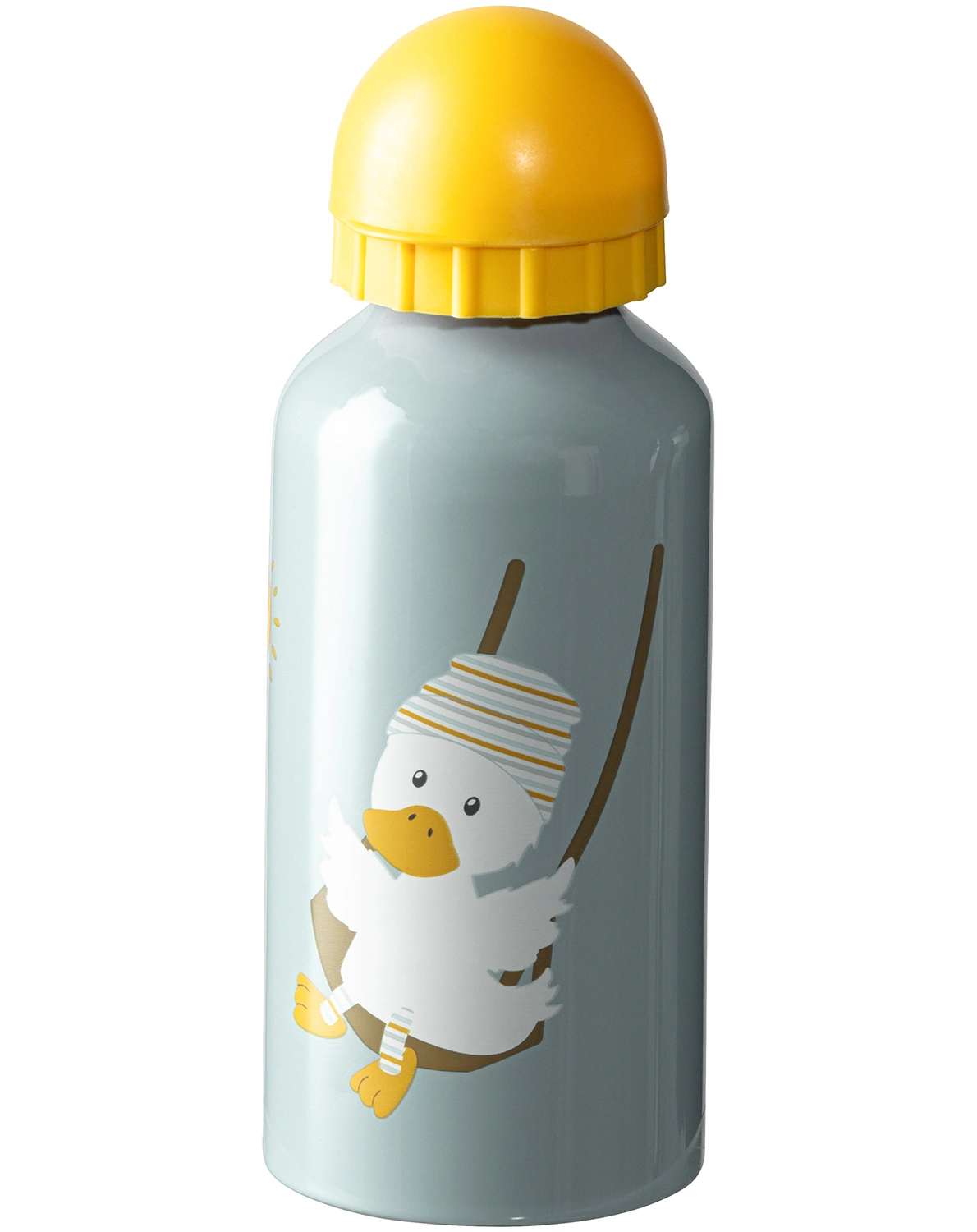 Trinkflasche EDDA ENTE in ecru/helltürkis