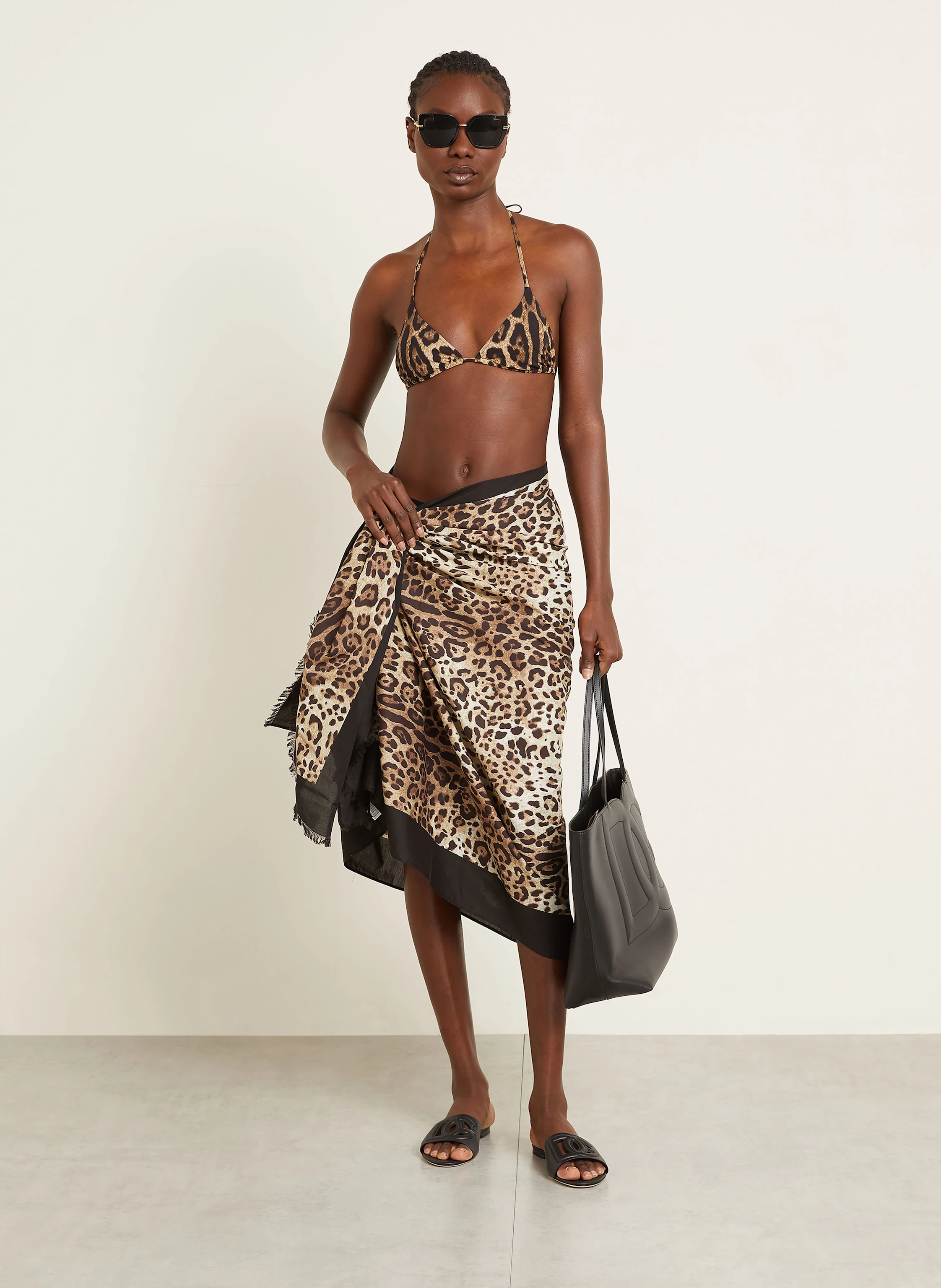 DOLCE & GABBANA Triangel-Bikini-Top LEO NEW