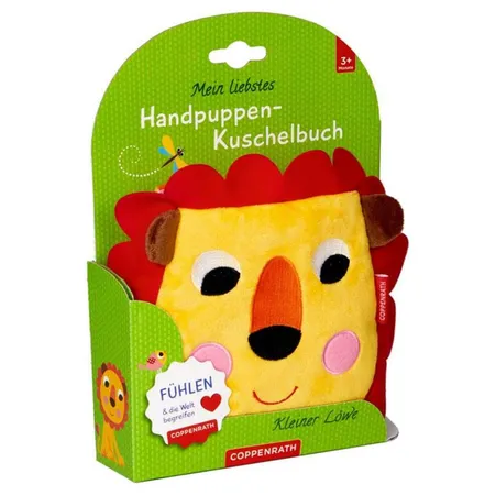 Coppenrath Verlag Mein lieb.Handpuppen-Kuschelbuch: Kl.Löwe (Fühlen&begreifen)