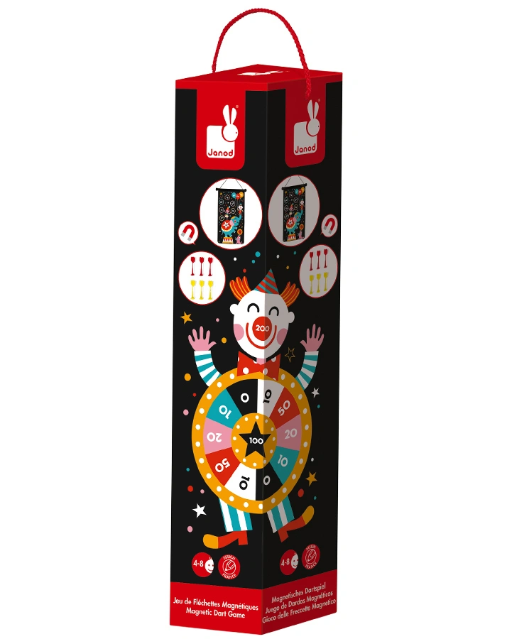 Magnetisches Dartspiel ZIRKUS 7-teilig