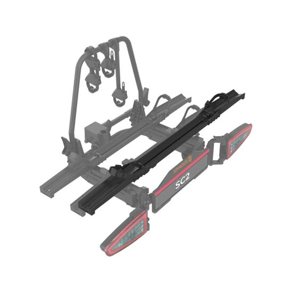 Rail d'extension 3e vélos XB1 pour porte-vélos SC2 SL3 Noir SPINDER