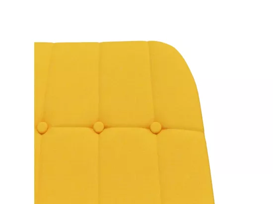 Chaise à bascule Jaune moutarde Tissu