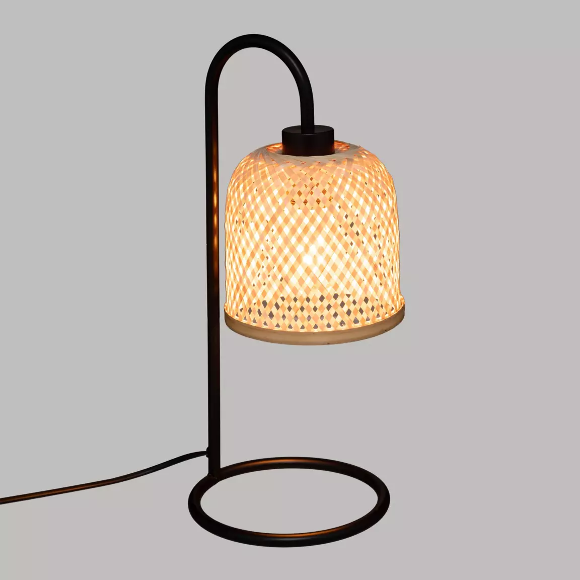 Lampe à poser bambou (H43,5 cm) Ali Beige