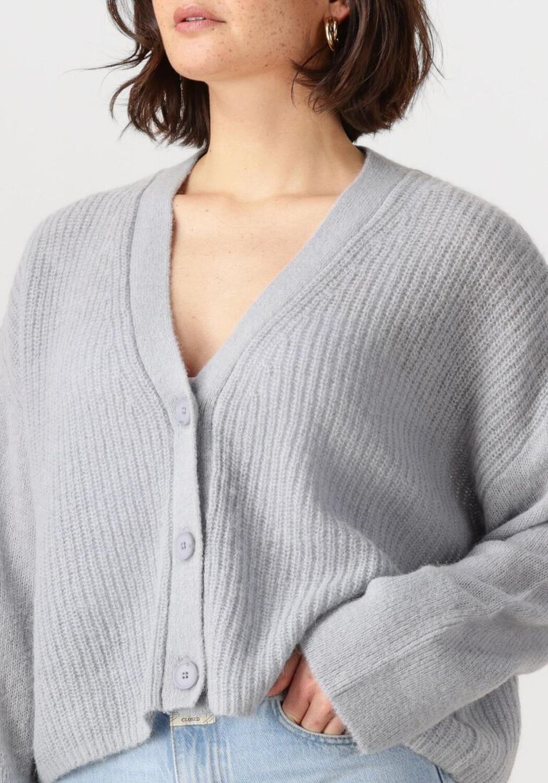 blauwe dante6 vest utah cropped cardigan