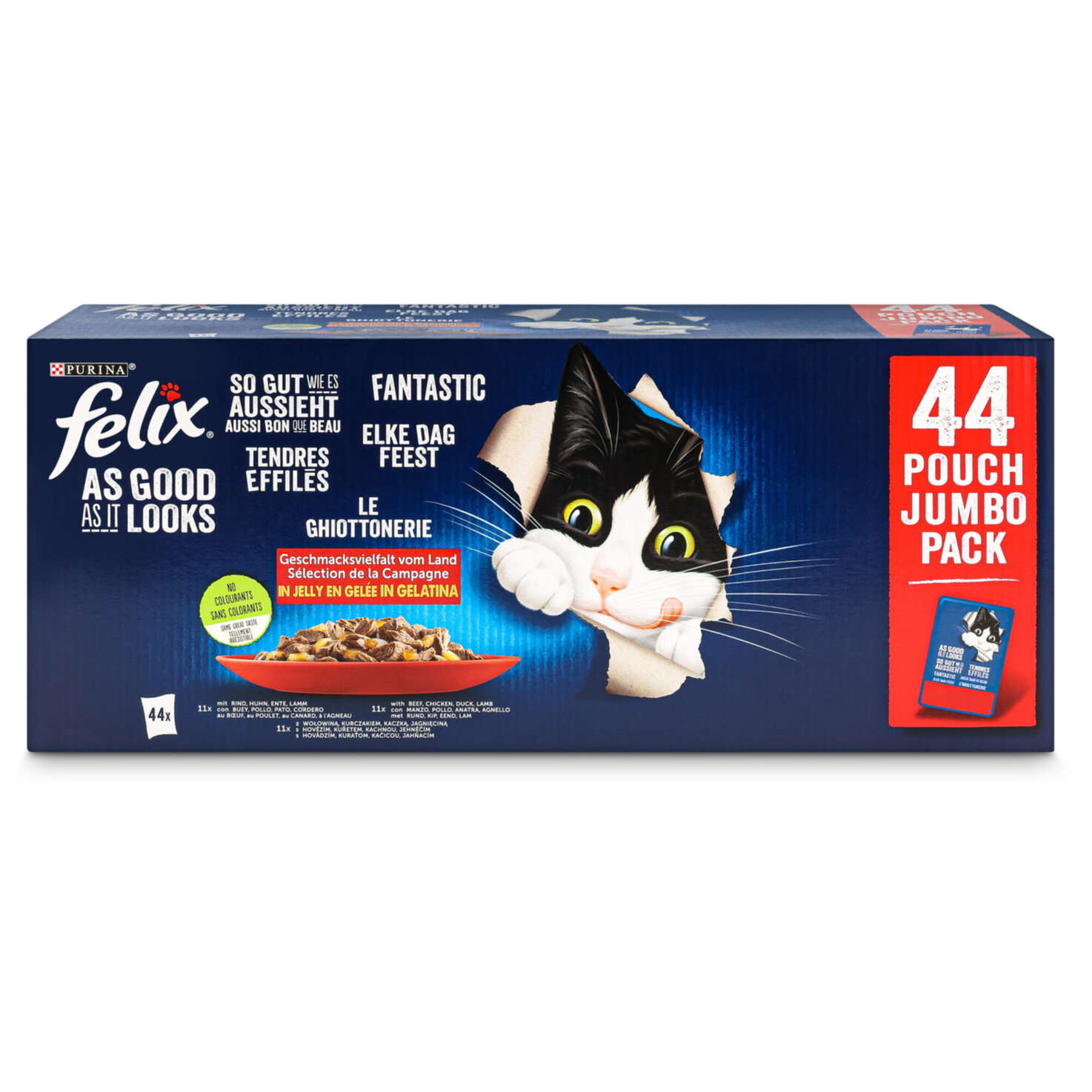 Felix So gut wie Katzenfutter in Gelee assortiert 44x85g